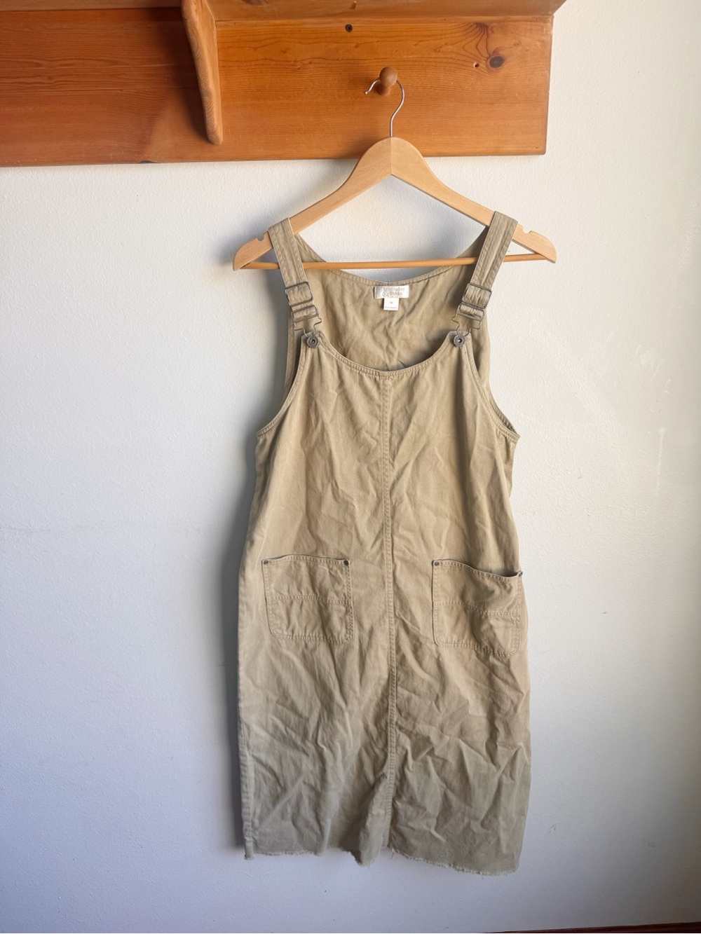 Christopher and Banks overall dress in a light green.